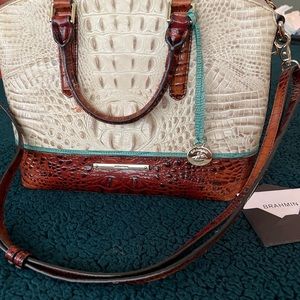 Brahmin embossed croc bag